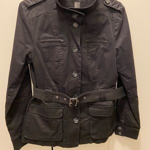 H&M Black Belted Utility Jacket